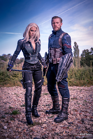 Black Widow and Captain America