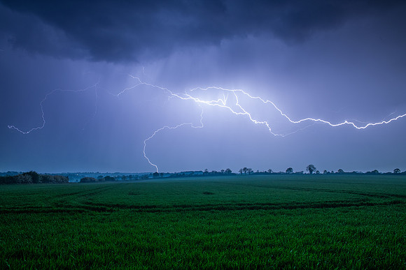 Lightning over Hampshire